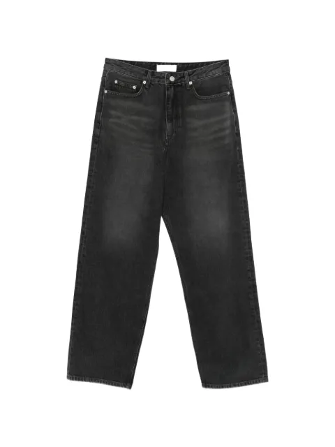 DUNST faded-effect straight-leg jeans