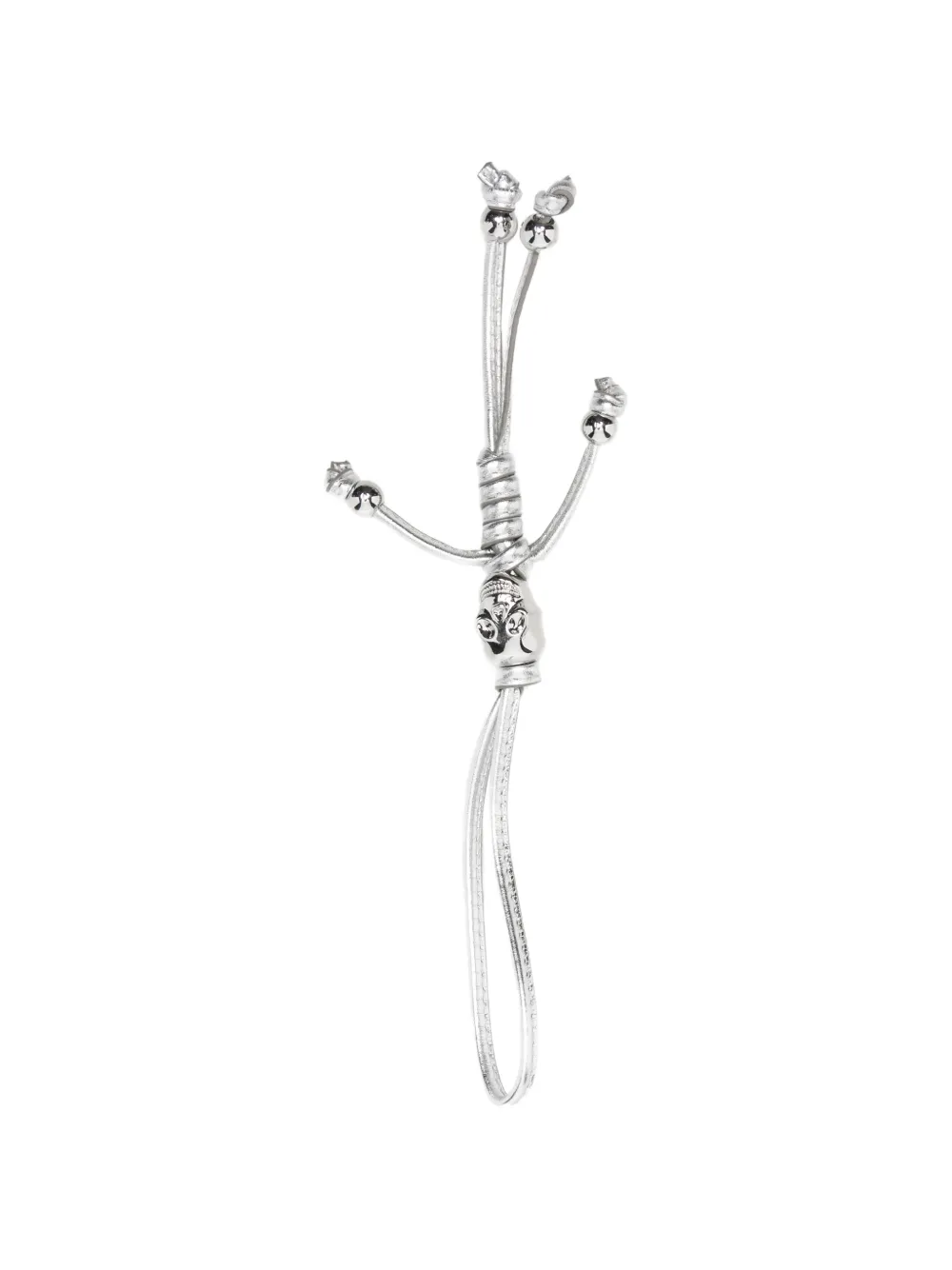 Zadig&Voltaire skull-detail leather keyring
