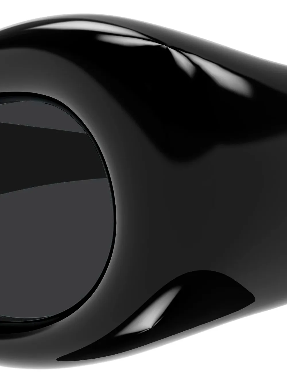Saint Laurent Eyewear SL968 zonnebril met rond montuur Zwart