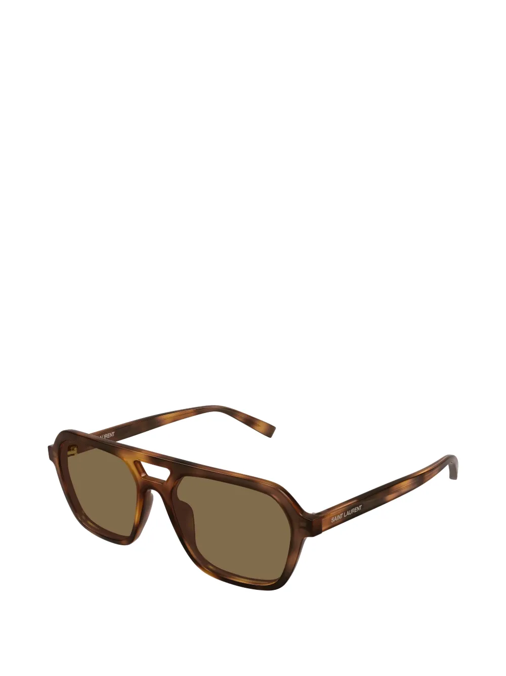 Saint Laurent Eyewear Zonnebril met piloten montuur Bruin