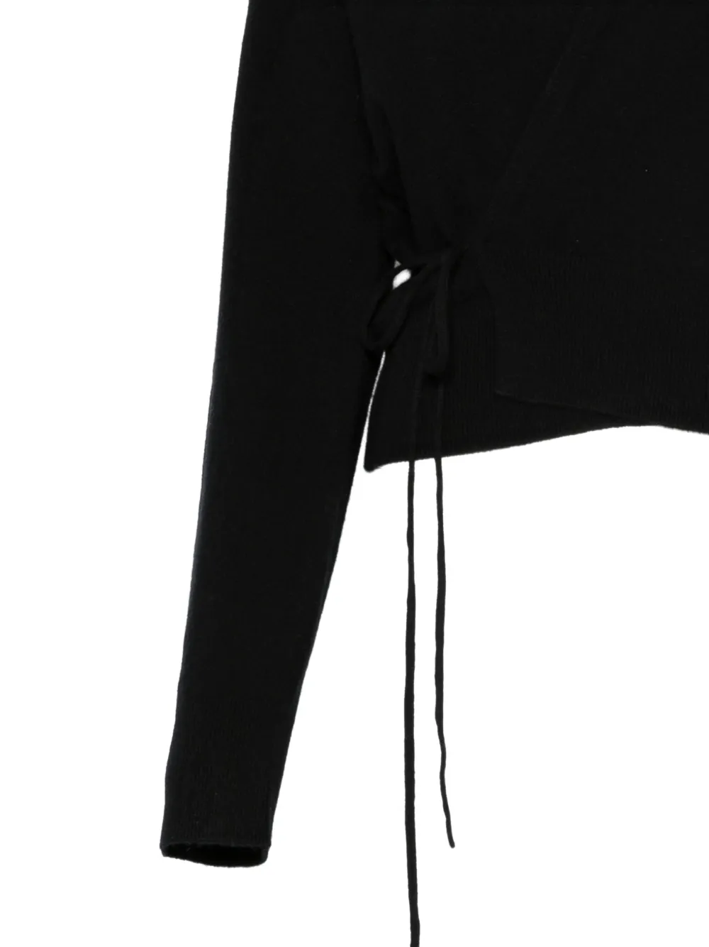extreme cashmere Ella wikkelvest Zwart