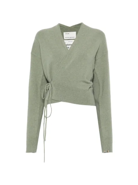 extreme cashmere Ella wrap-around cardigan