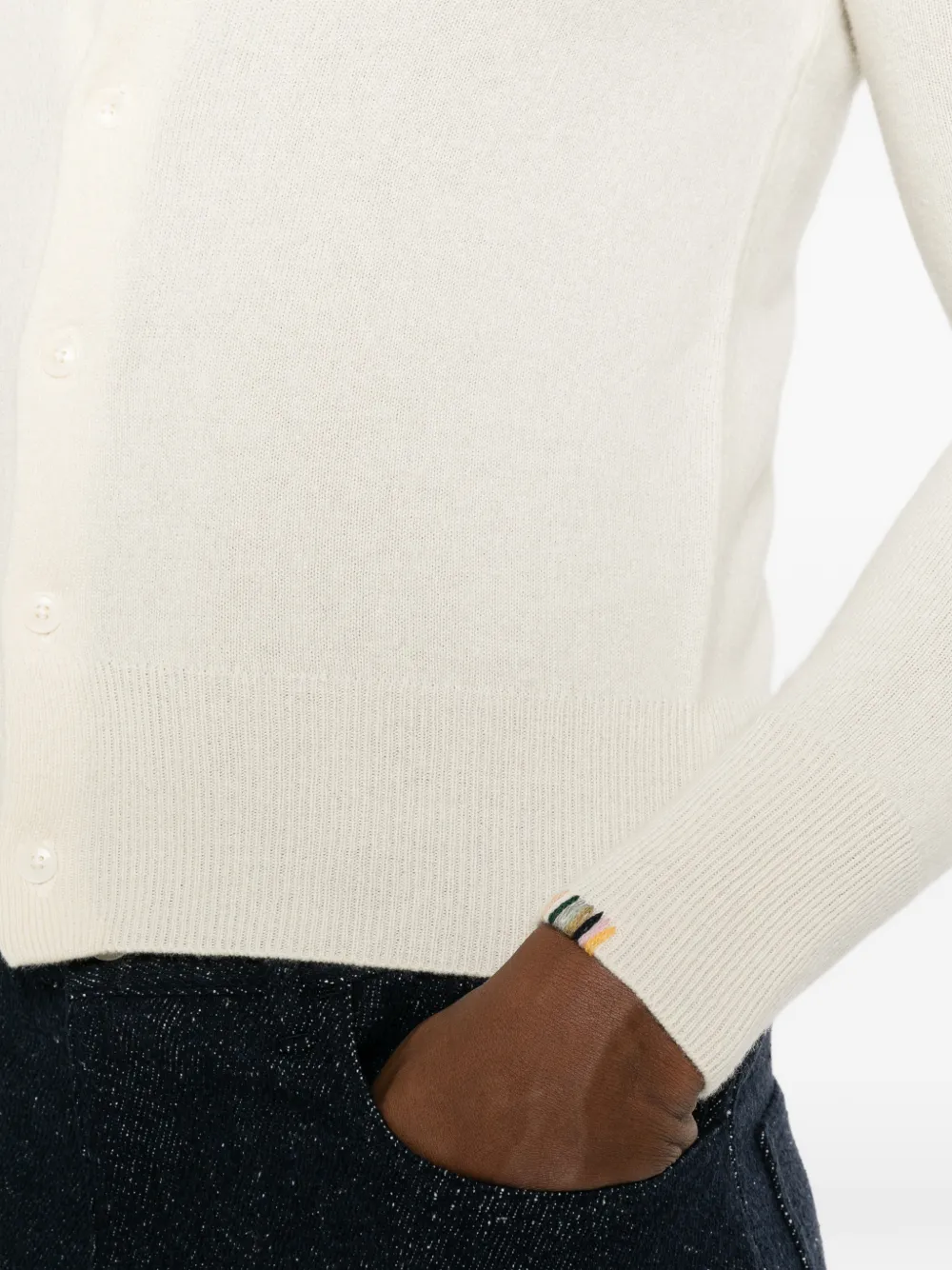 extreme cashmere Dorothea geribbeld vest Beige