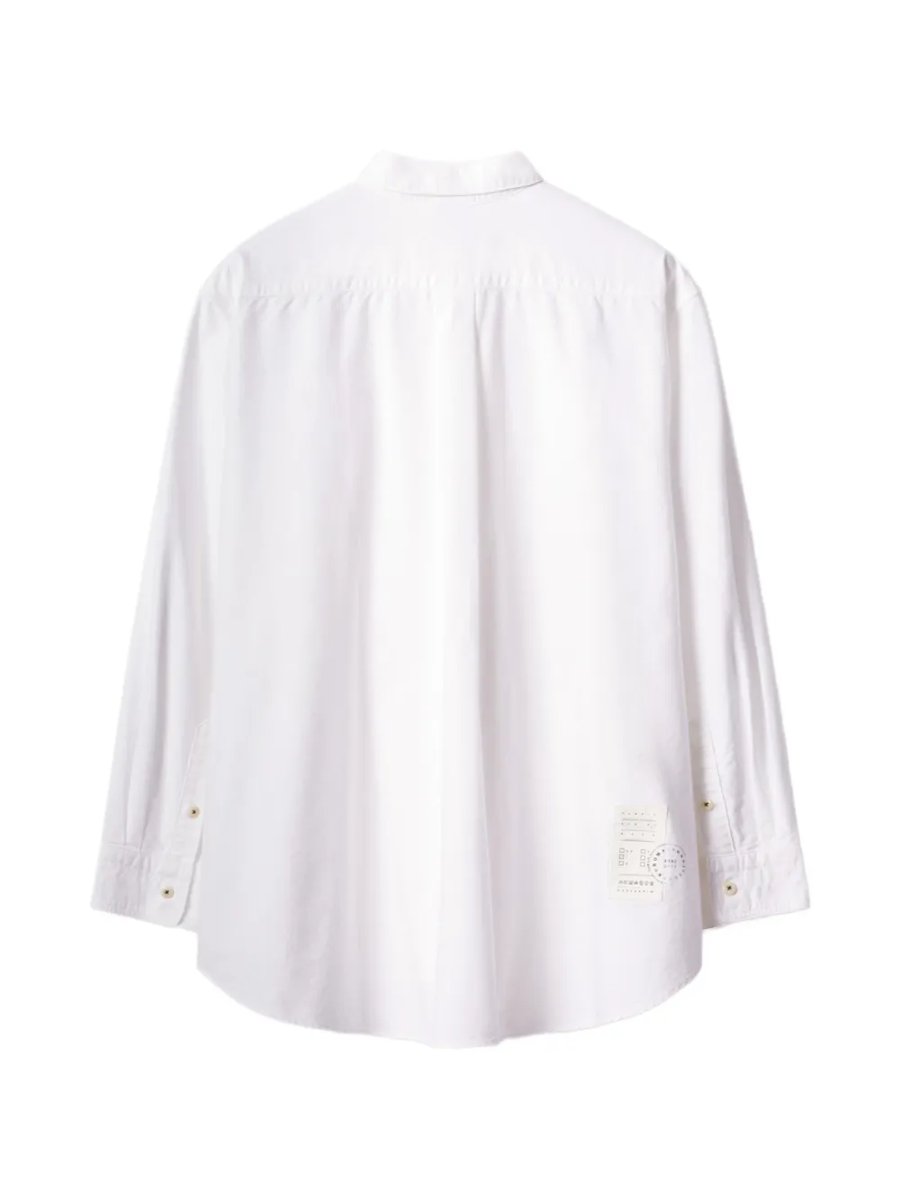Maison Kitsuné Button-down overhemd met geborduurde vos Wit