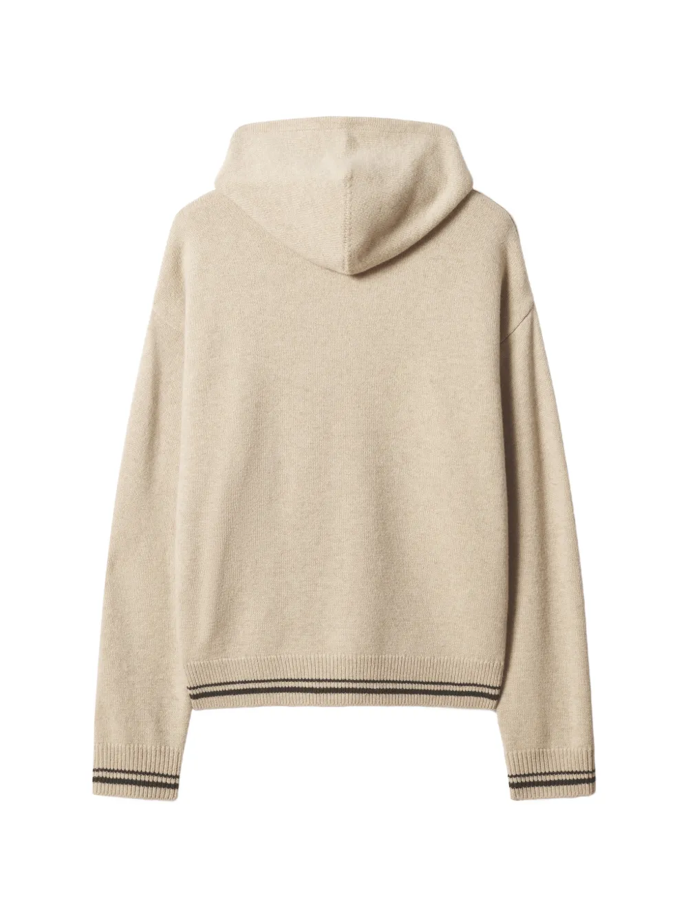 Maison Kitsuné Hoodie met logoprint Beige