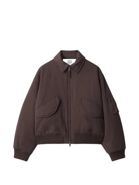 Maison Kitsuné chamarra bomber con cierre