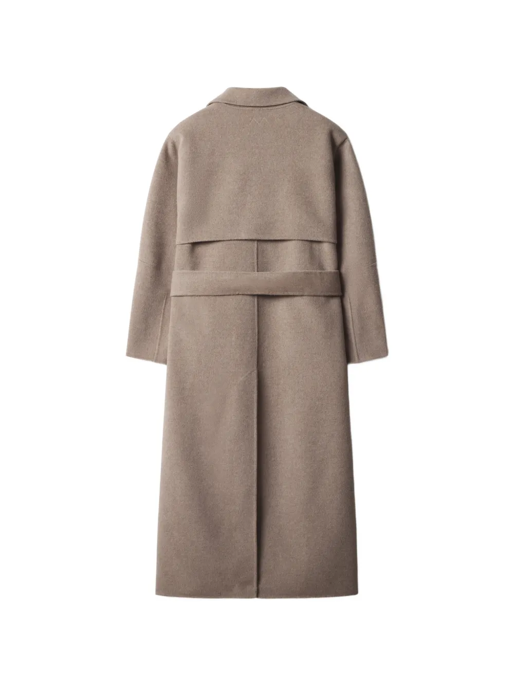 Maison Kitsuné Jas met geborstelde afwerking en ceintuur Beige