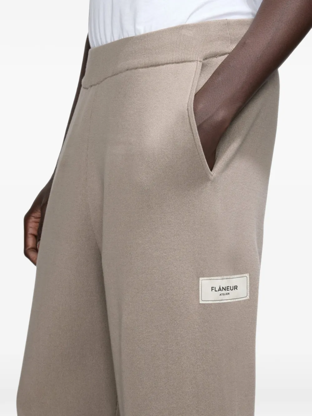 FLÂNEUR Atelier gebreide broek Beige