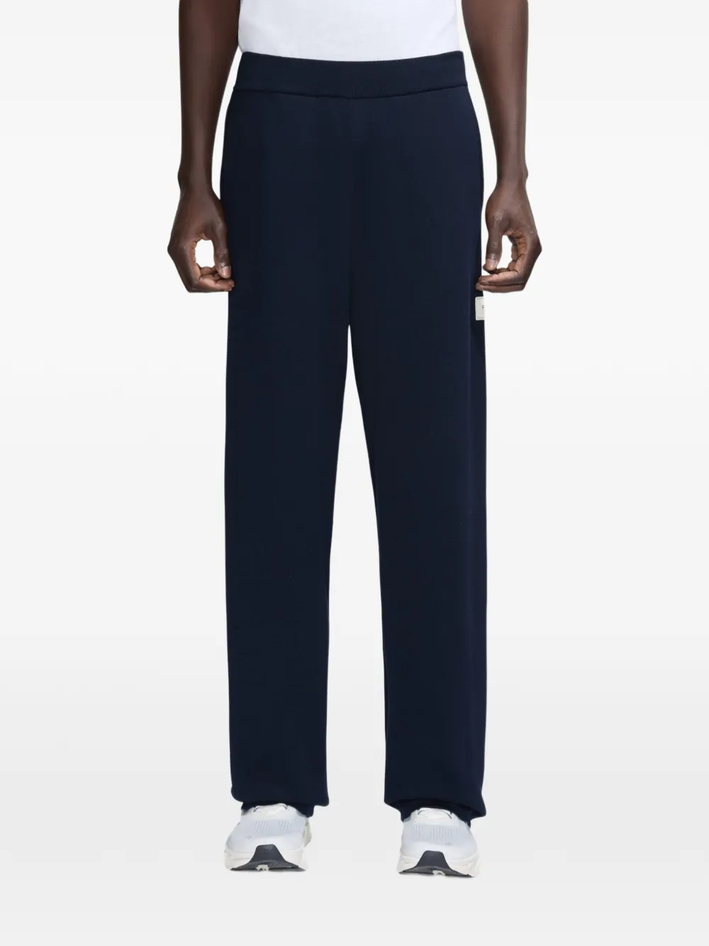 FLÂNEUR Atelier logo-patch track pants - Blu