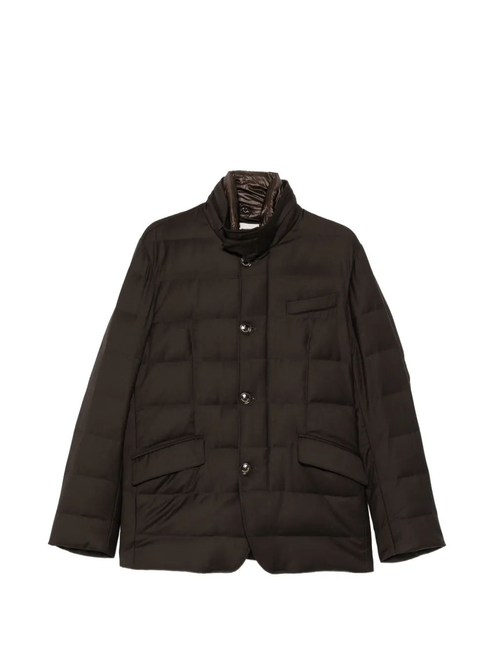 Montecore quilted high-neck jacket - Brown