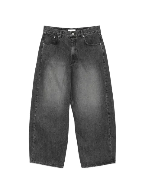 DUNST washed wide-leg jeans