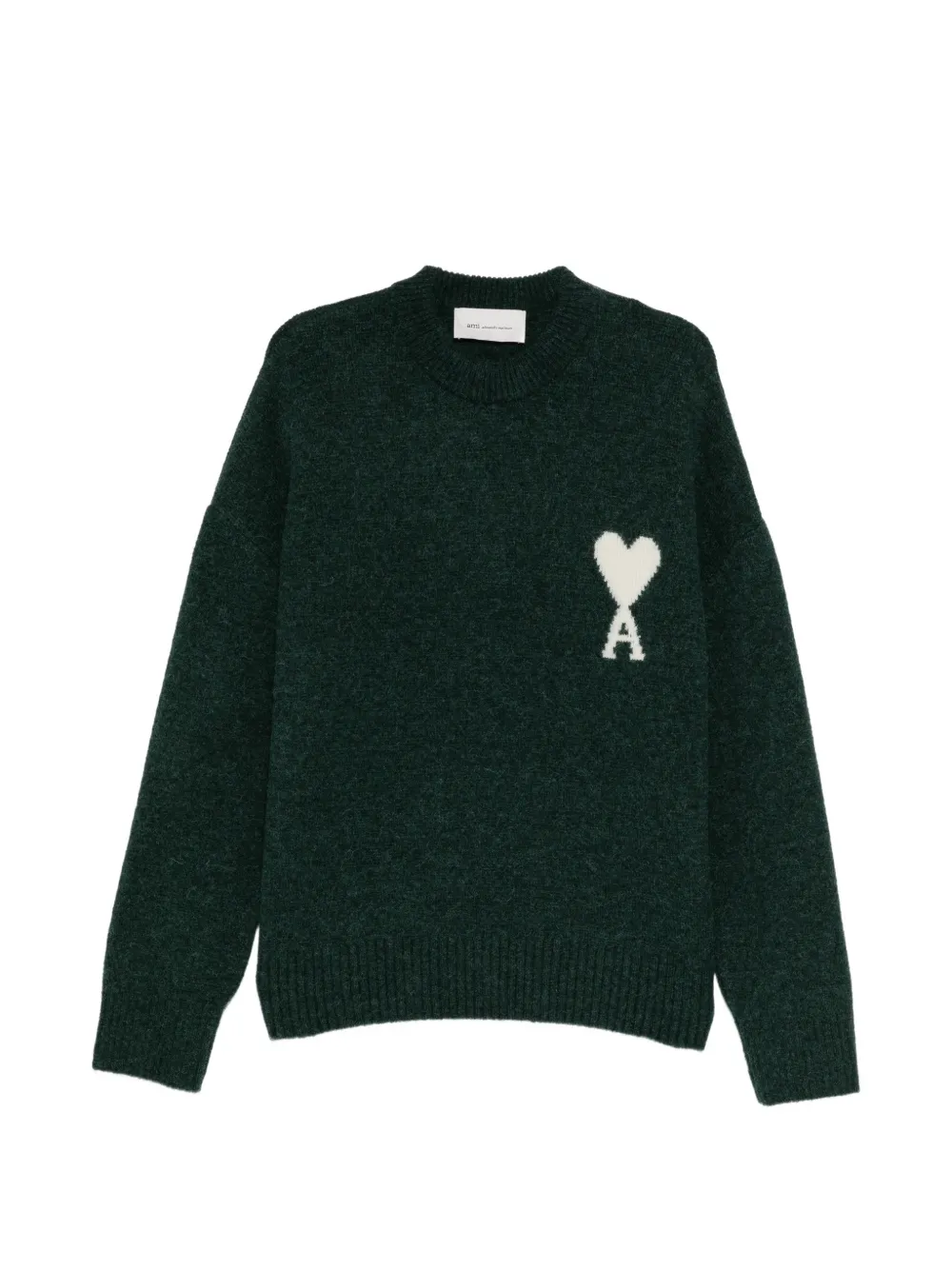 AMI Paris graphic-print sweatshirt Groen