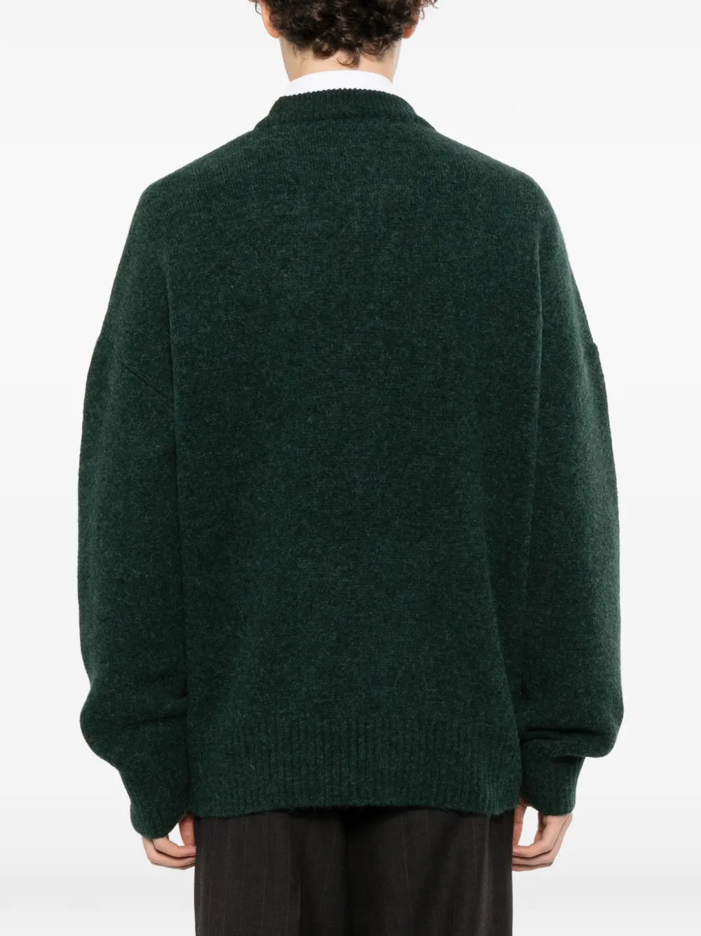 AMI Paris graphic-print sweatshirt Groen