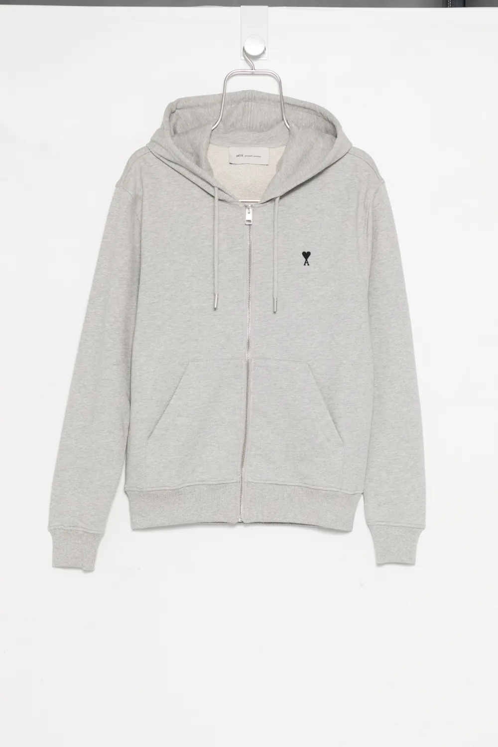 AMI Paris logo-embroidered hoodie