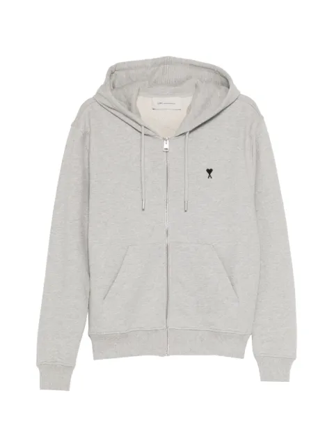 AMI Paris logo-embroidered hoodie