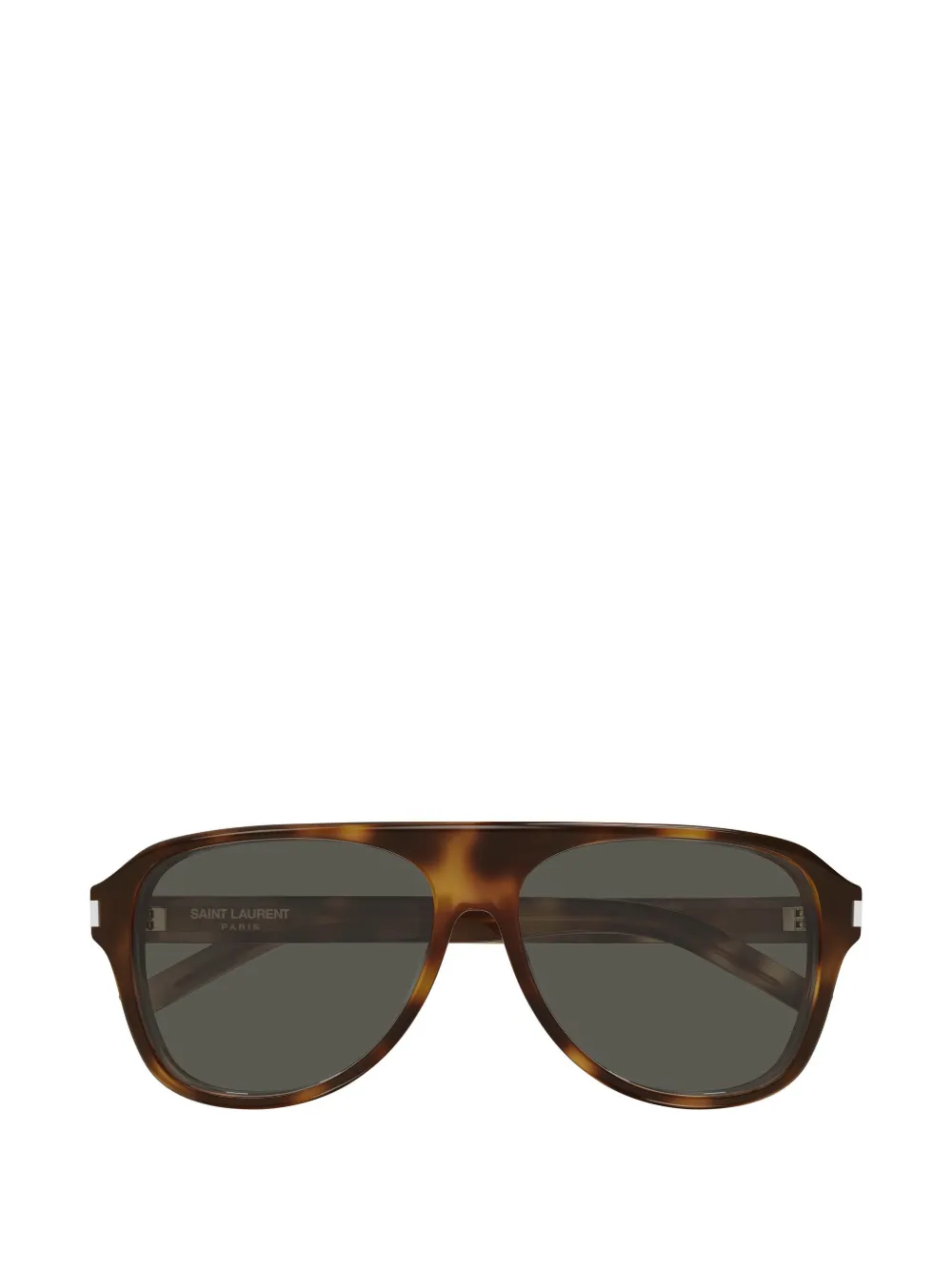 Saint Laurent Eyewear tortoiseshell-effect pilot-frame sunglasses
