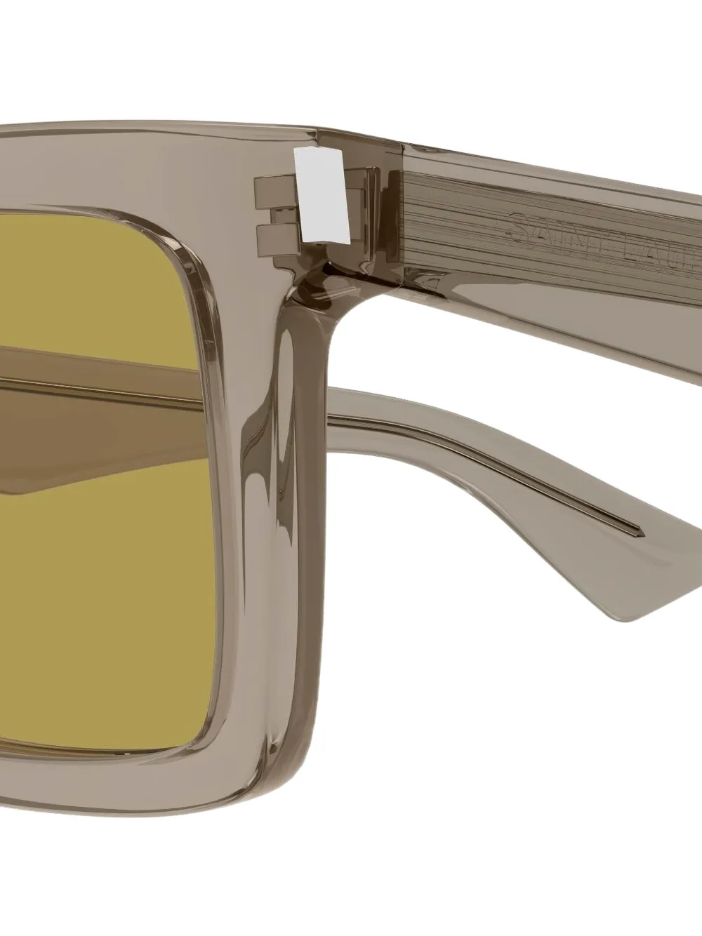 Saint Laurent Eyewear Zonnebril met rechthoekig montuur Grijs