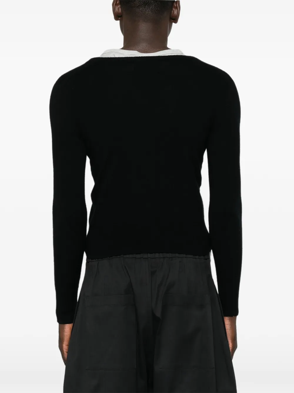 extreme cashmere Dorothea vest met knopen Zwart