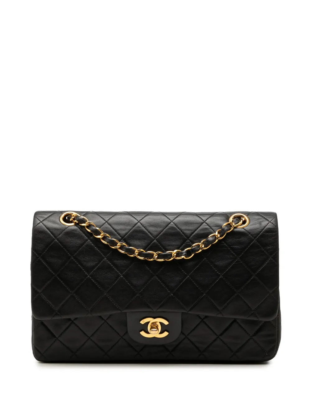 CHANEL Pre-Owned 1991-1994 Medium Classic Lambskin Double Flap shoulder bag - Nero