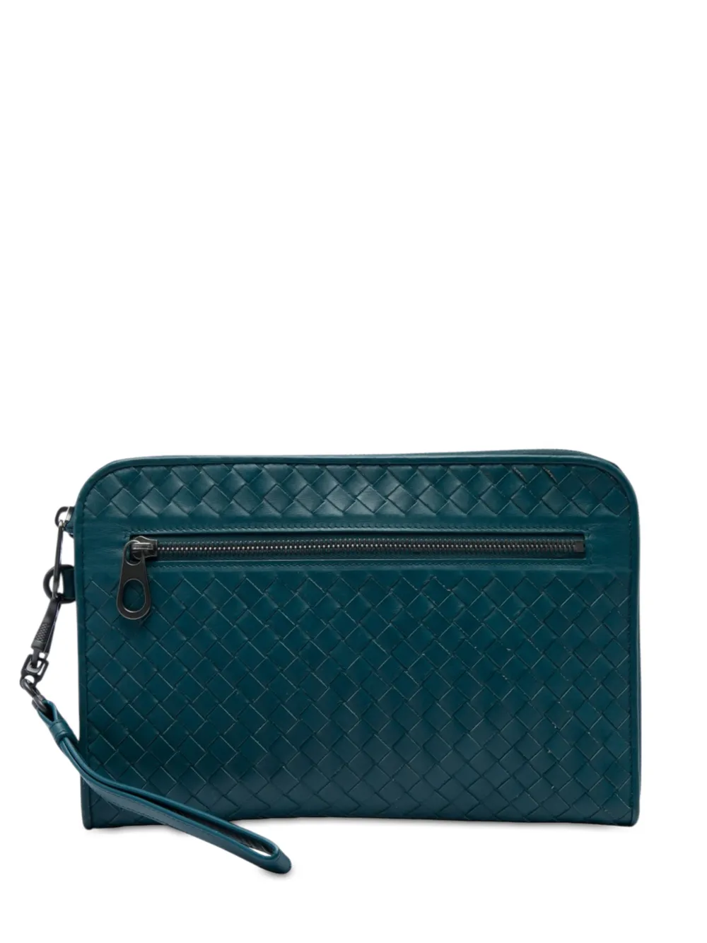 Bottega Veneta Pre-Owned 2012-2026 Nappa Intrecciato clutch bag - Blu