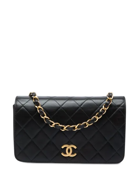 CHANEL Pre-Owned 1997-1999 CC Quilted Lambskin Full Single Flap crossbody bag
