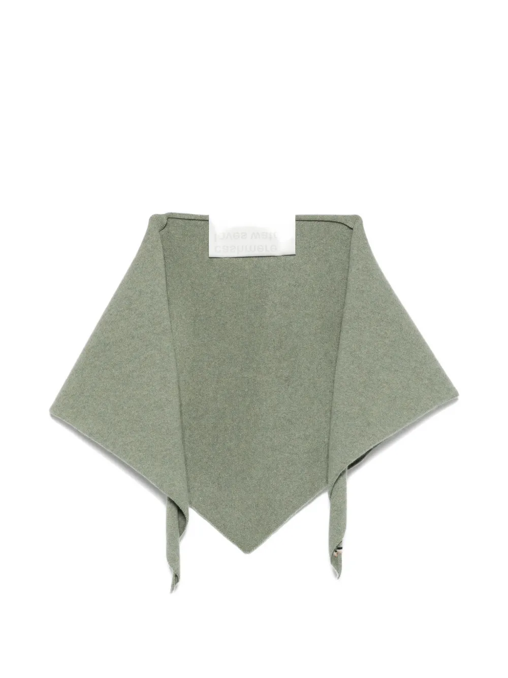 extreme cashmere Bandana knitted scarf - Verde
