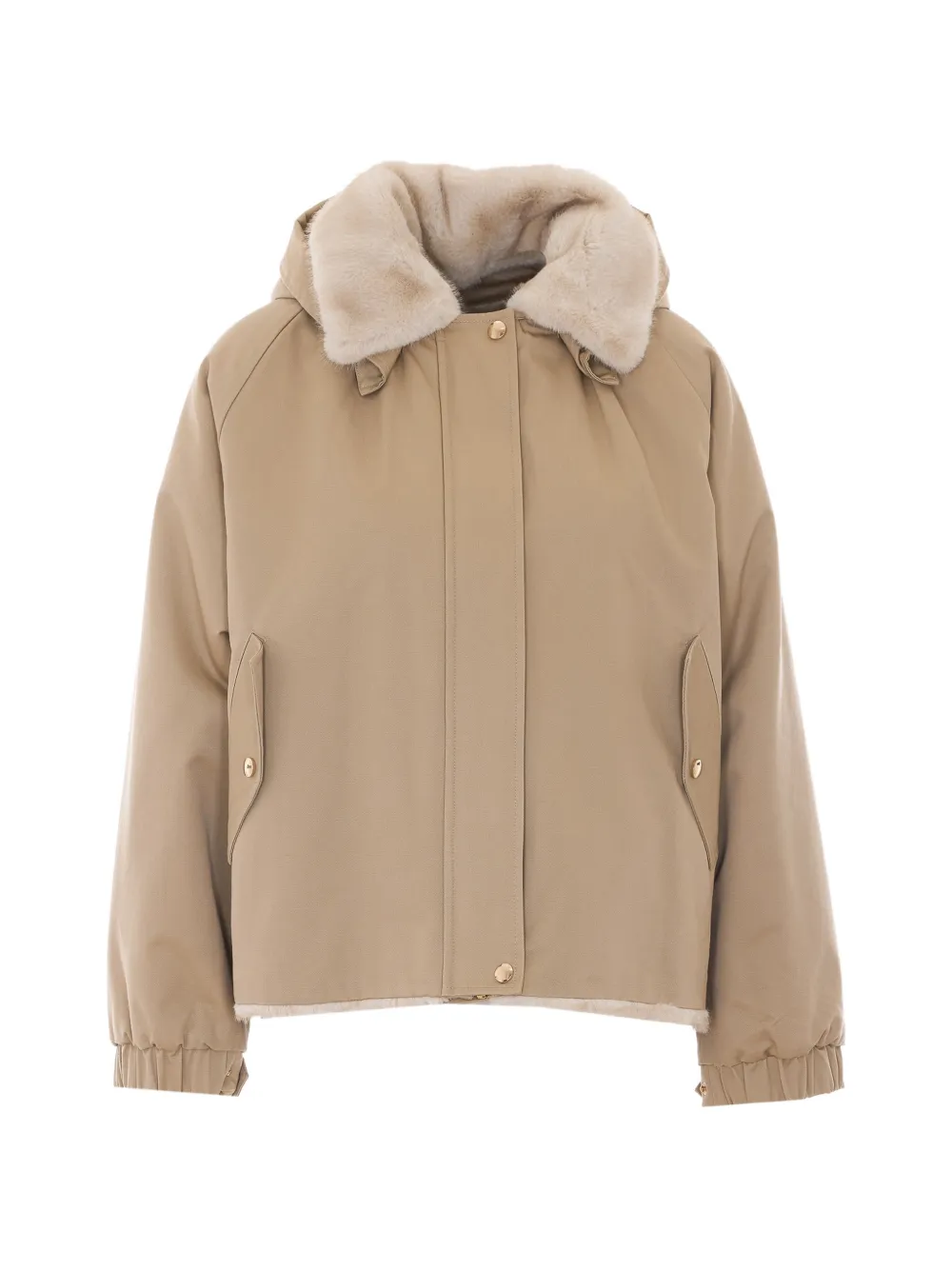 Bully Reversible Hooded Parka In Brown