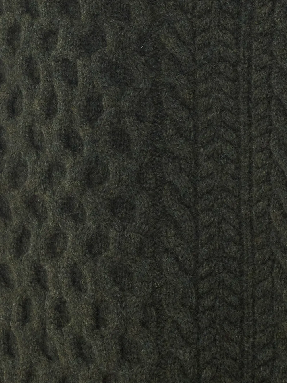 Sea cable-knit corduroy-trim sweater Bruin
