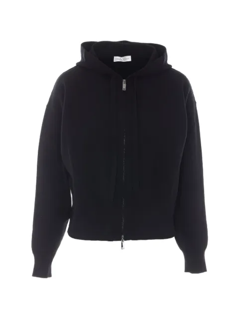 Roberto Collina hoodie en maille à fermeture zippée