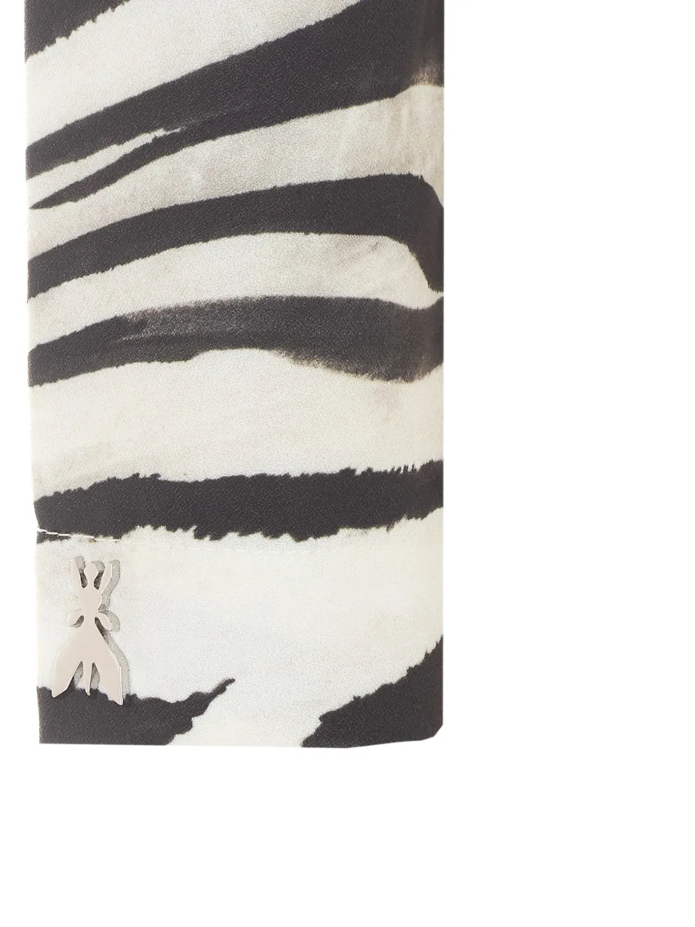 Patrizia Pepe zebra-print one-shoulder bodysuit Wit