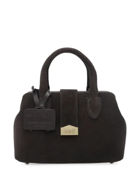 SCHELL  suede logo-plaque tote bag