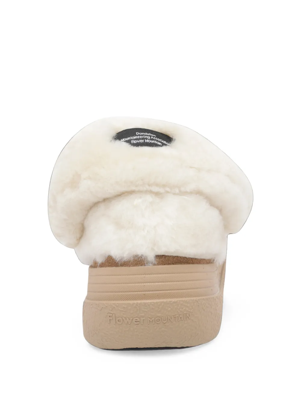 FLOWER MOUNTAIN Fami suede slippers Beige