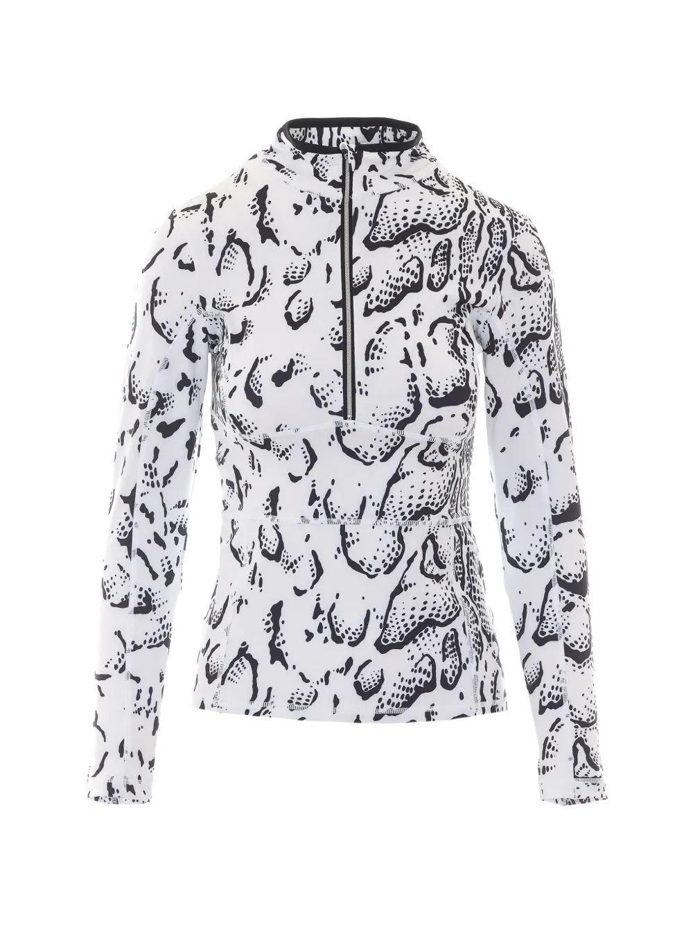 JETSET Ginger snake-print half-zip sweatshirt - Weiß