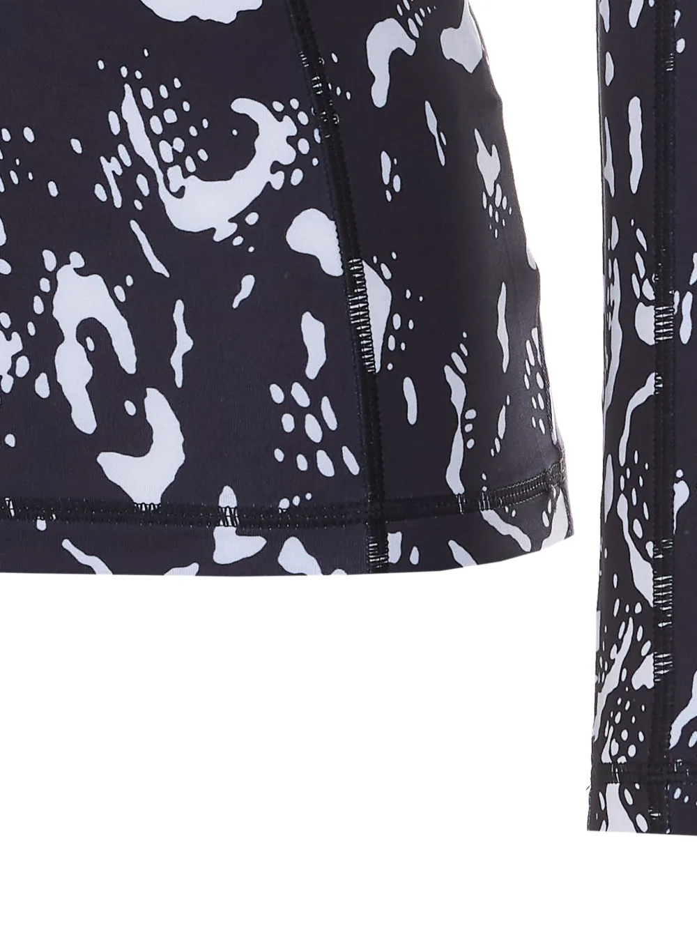 JETSET Ginger top met halve rits Zwart