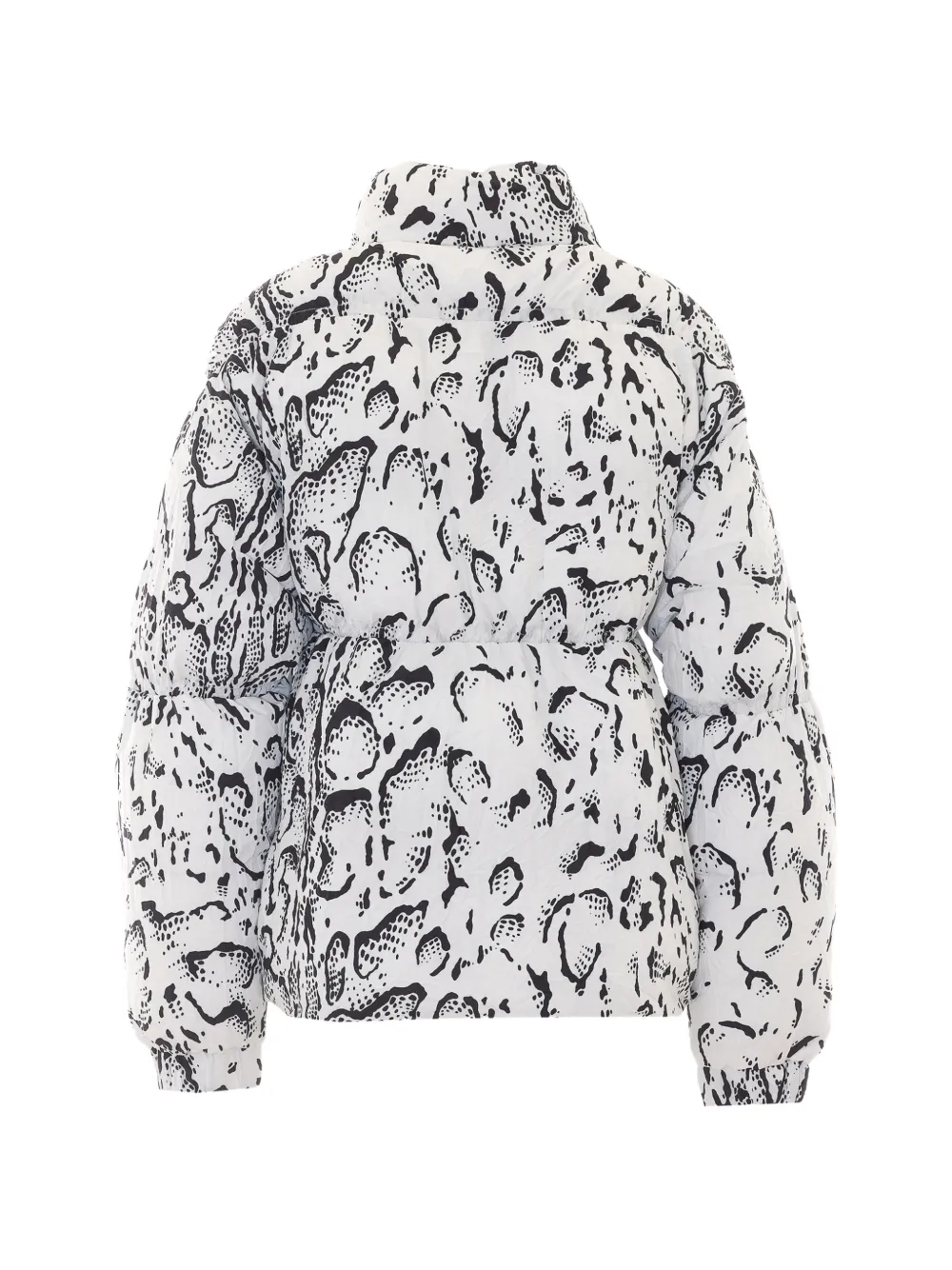 JETSET Halo snake-print puffer jacket Wit