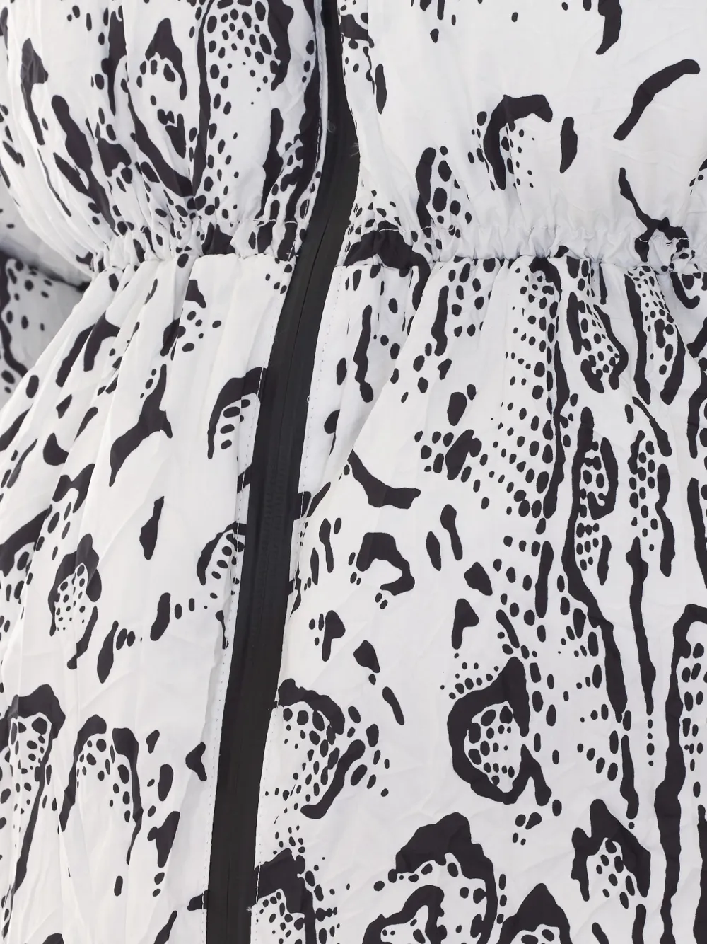 JETSET Halo snake-print puffer jacket Wit