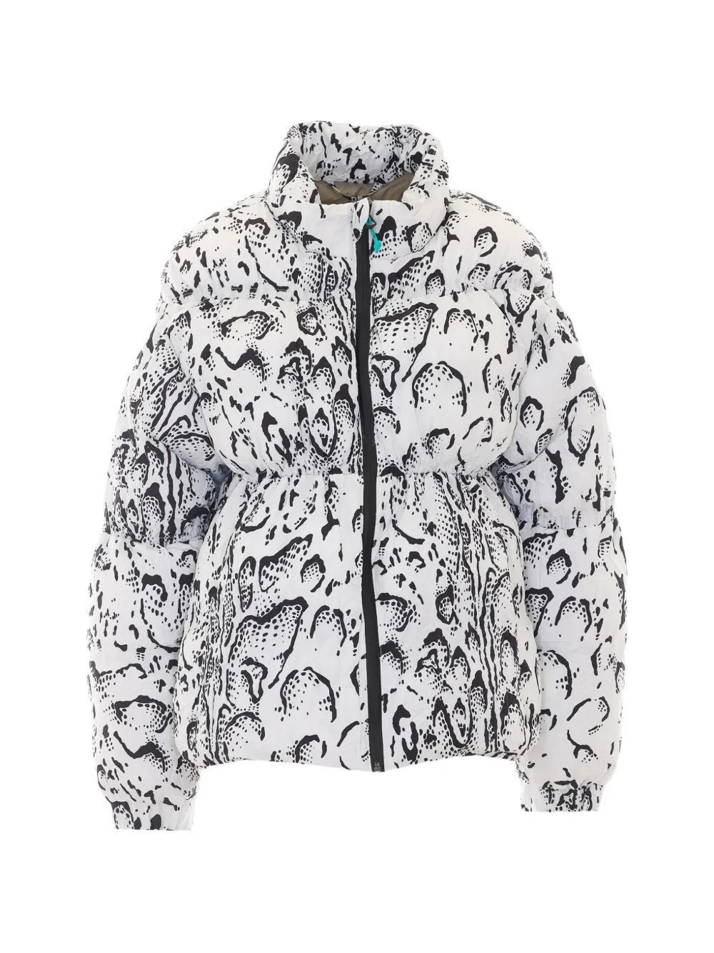JETSET Halo snake-print puffer jacket - White