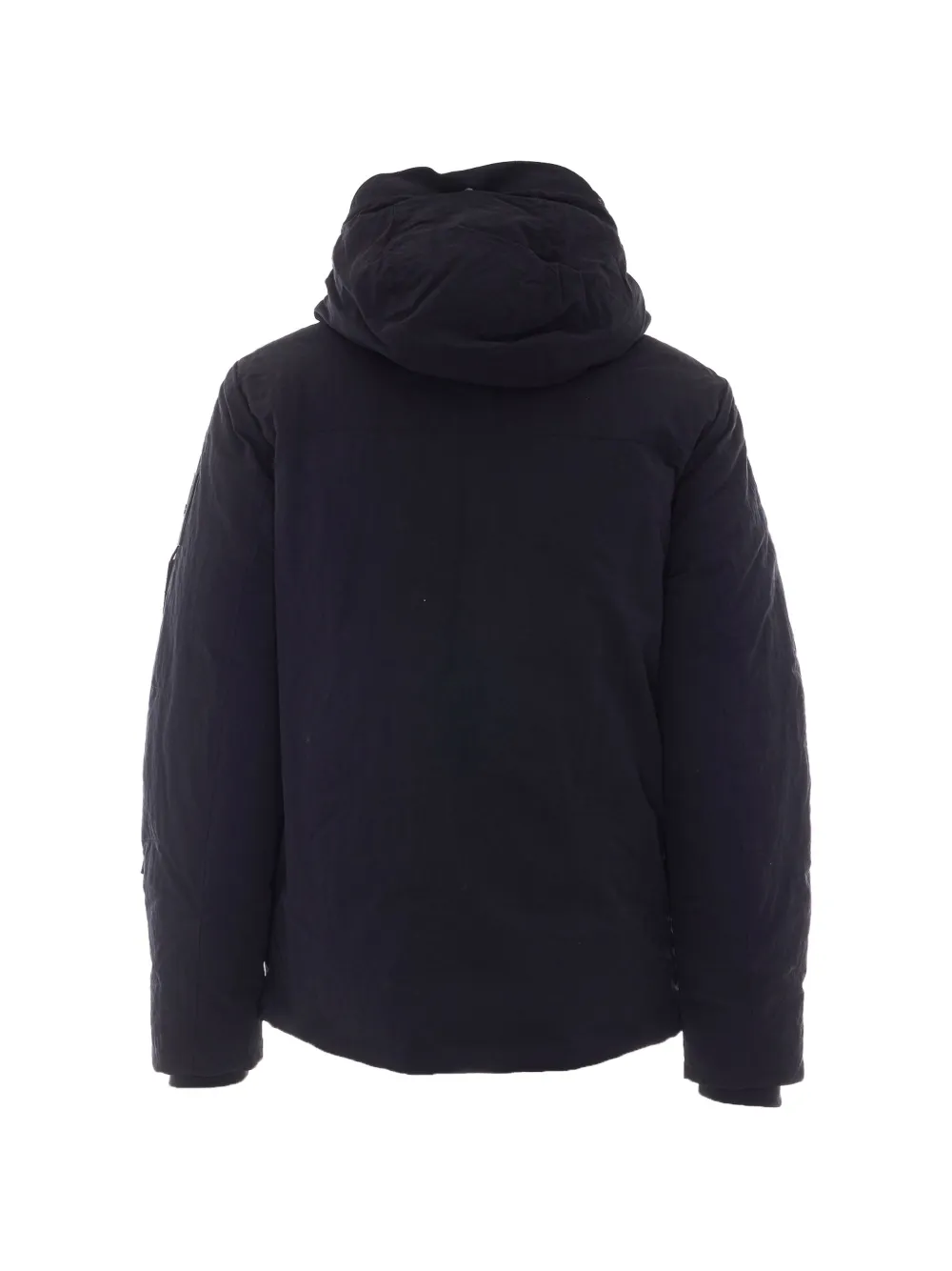 OUTHERE logo-patch hooded jacket Zwart