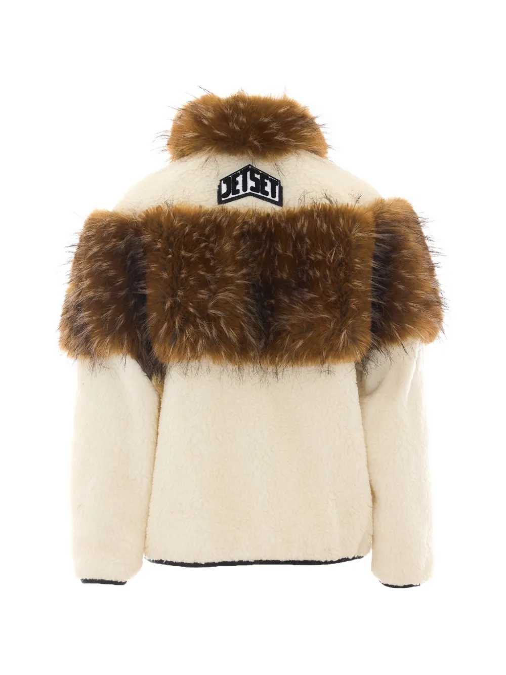 JETSET Axi faux-fur trimmed jacket Wit