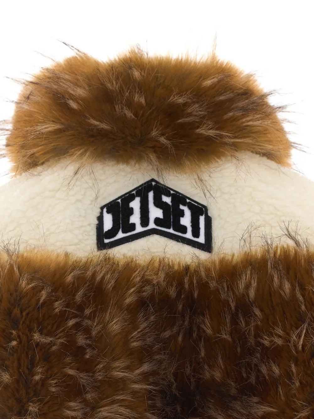 JETSET Axi faux-fur trimmed jacket Wit
