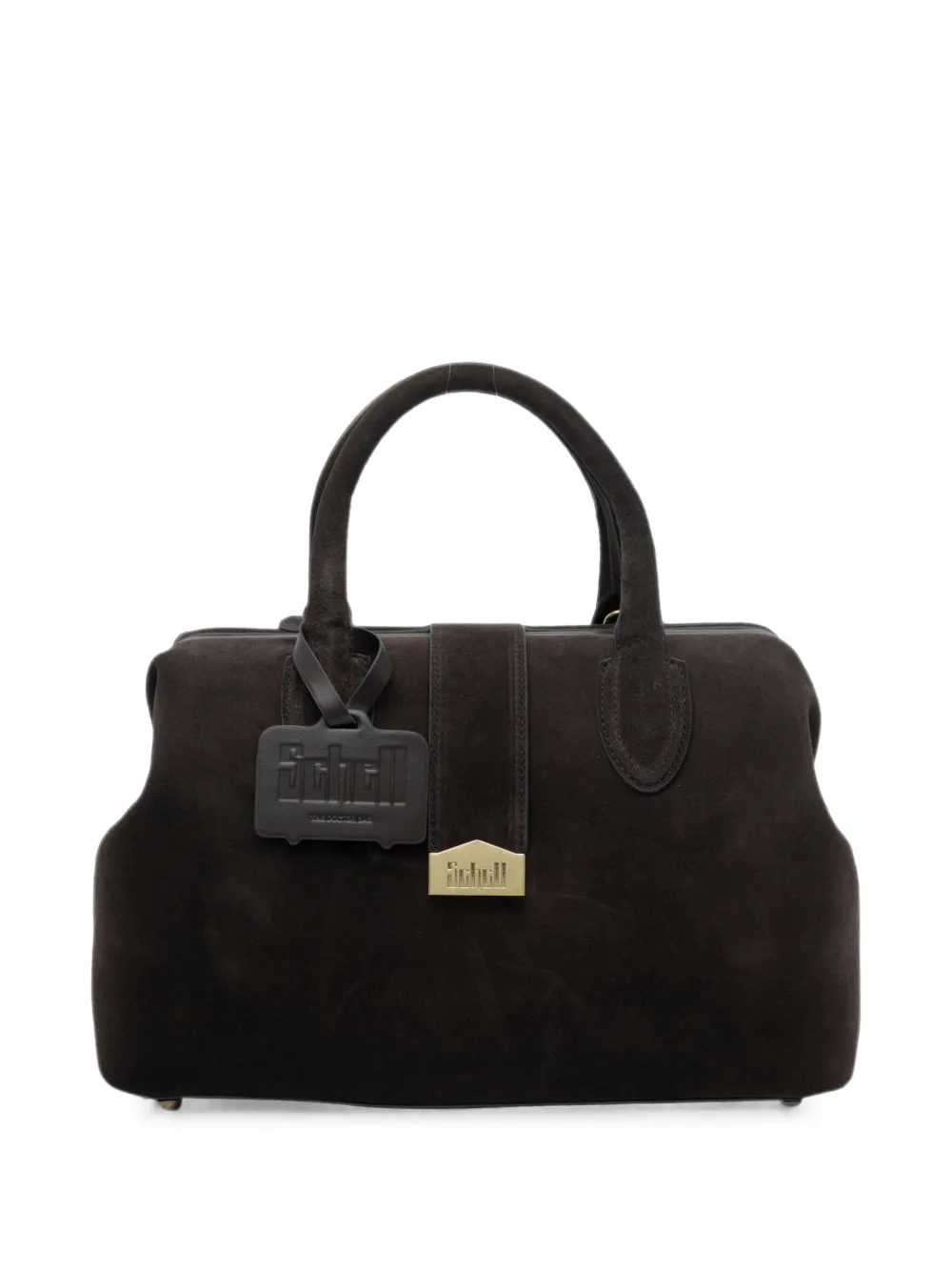 Schell The Doctor Bag Leather Clutch Bag In Brown