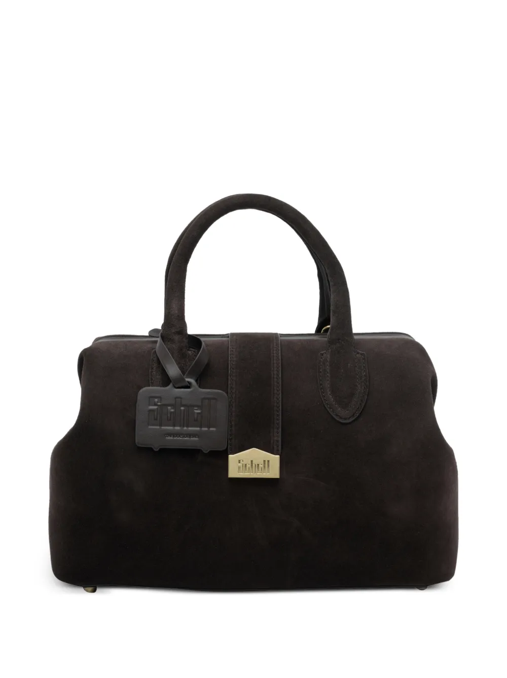 SCHELL The Doctor Bag leather clutch bag - Marrone