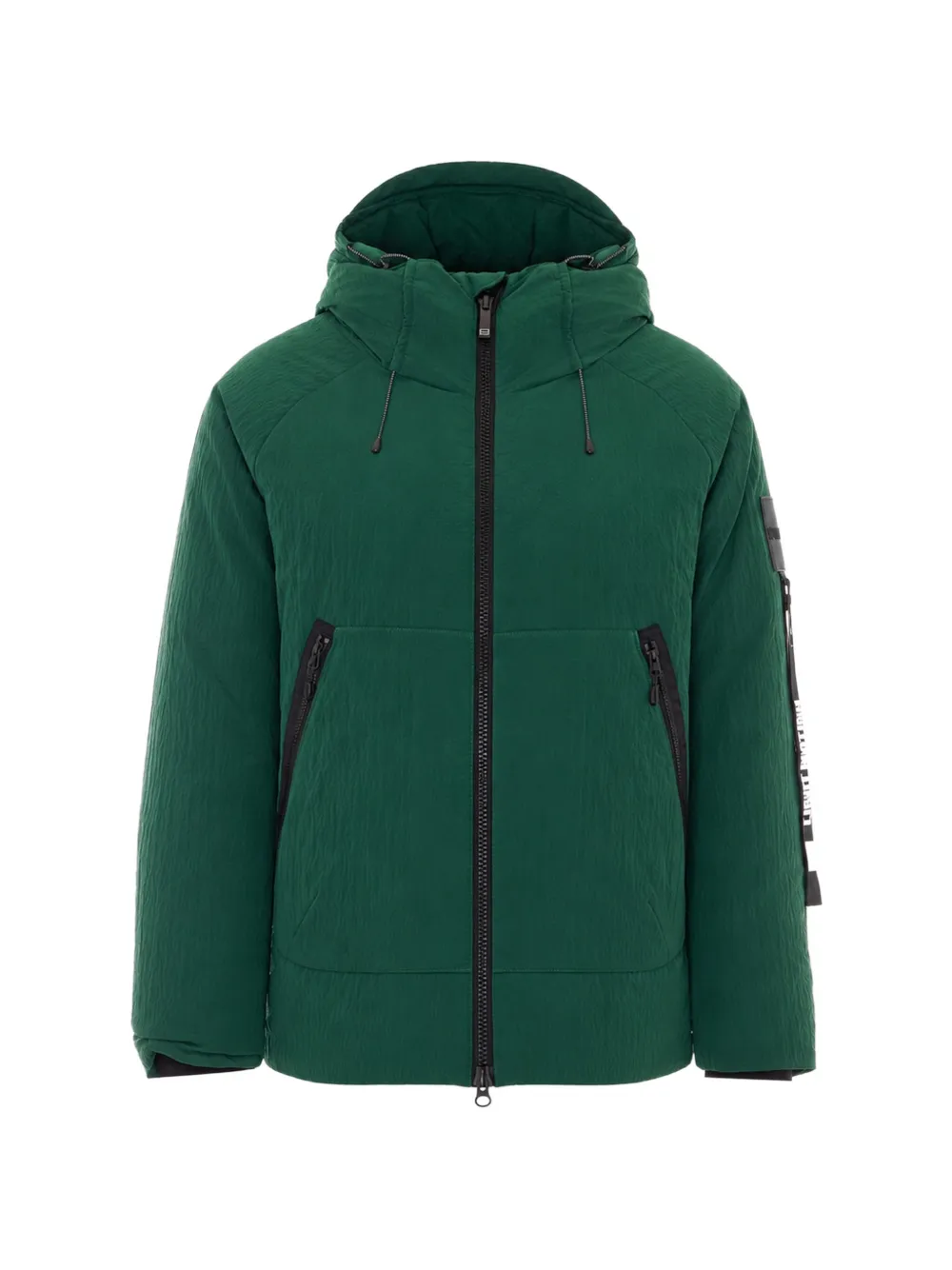 OUTHERE logo-patch hooded jacket | Green | Image 1