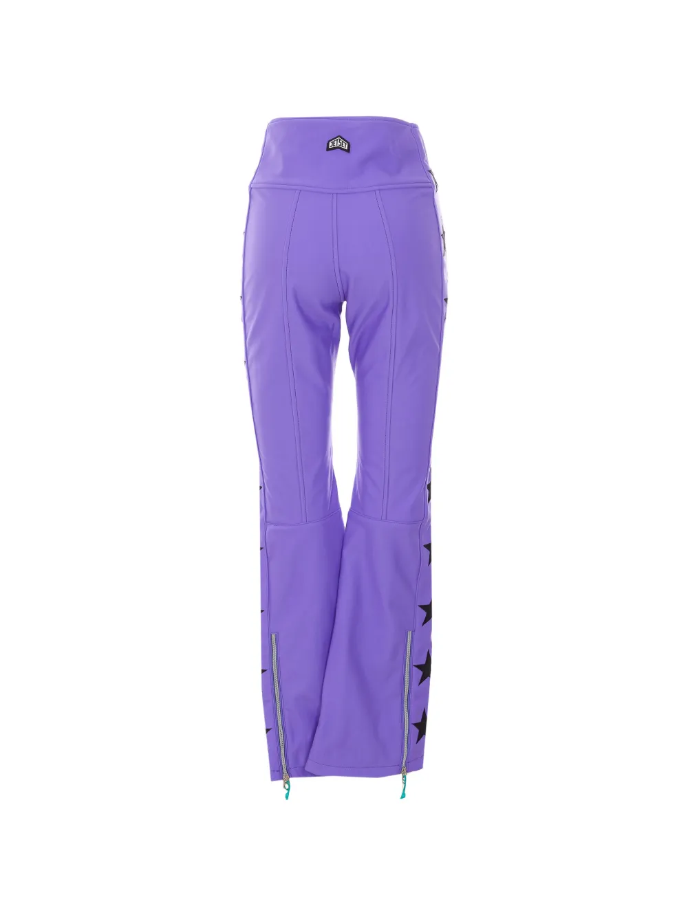 JETSET Skibroek met sterpatchwork en manchetten met rits Paars