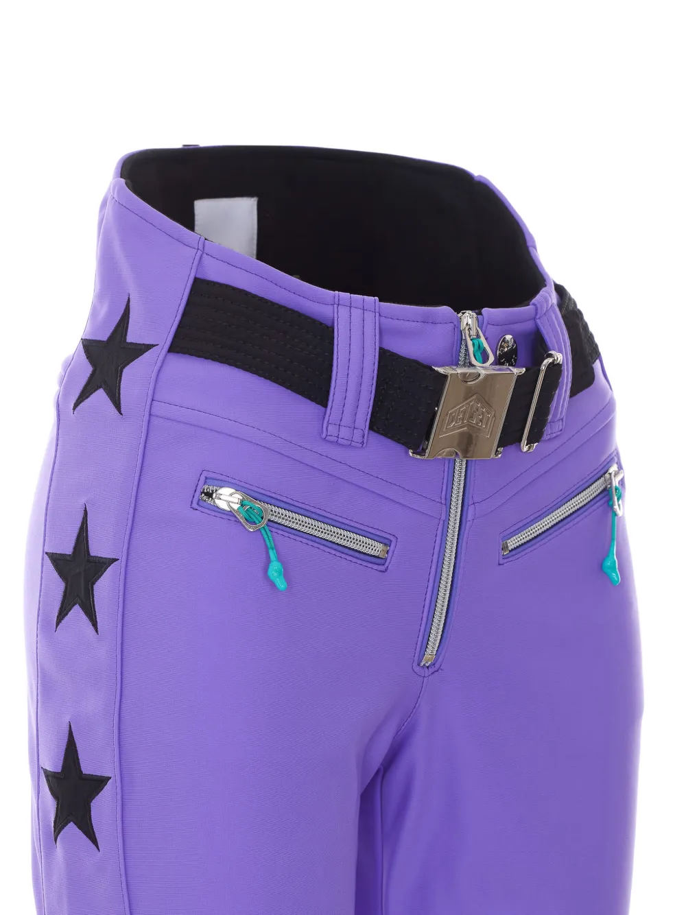 JETSET Skibroek met sterpatchwork en manchetten met rits Paars
