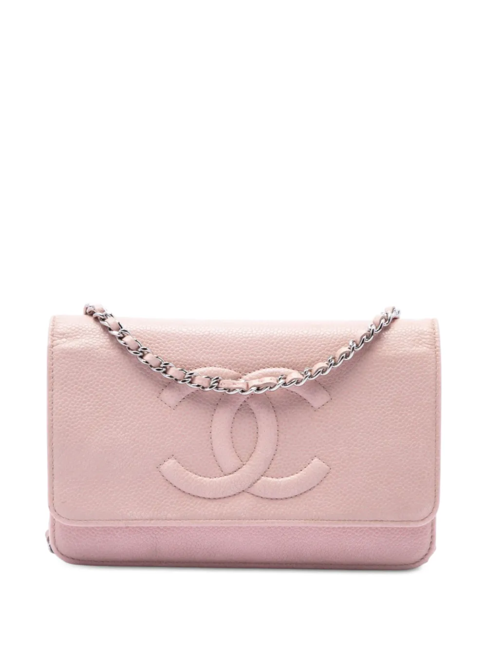 CHANEL Pre-Owned 2010-2011 CC Caviar Wallet On Chain crossbody bag - Rosa