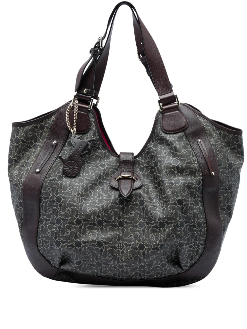 Celine Pre-Owned 2009 Horse Carriage Tote Bag aus beschichtetem Canvas - Grau