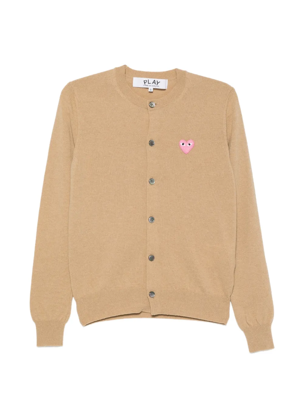 Comme Des Garçons Play heart-patch cardigan - Toni neutri