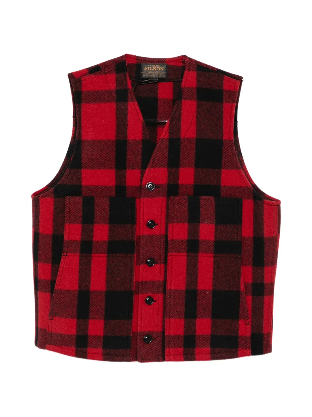 Filson gilet à carreaux - Rouge Filson gilet à carreaux - Rouge