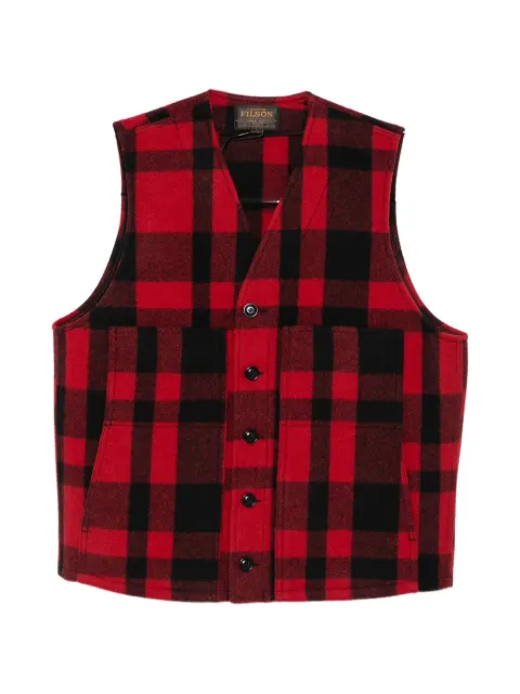 Filson check-pattern gilet